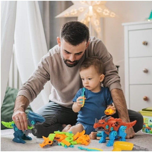 Set Construcție 4 Dinozauri Flippy cu Bormașină Electrică - Default Title (1) [ps:d919667c-4928-41ce-b2a1-85b10d0021f5]