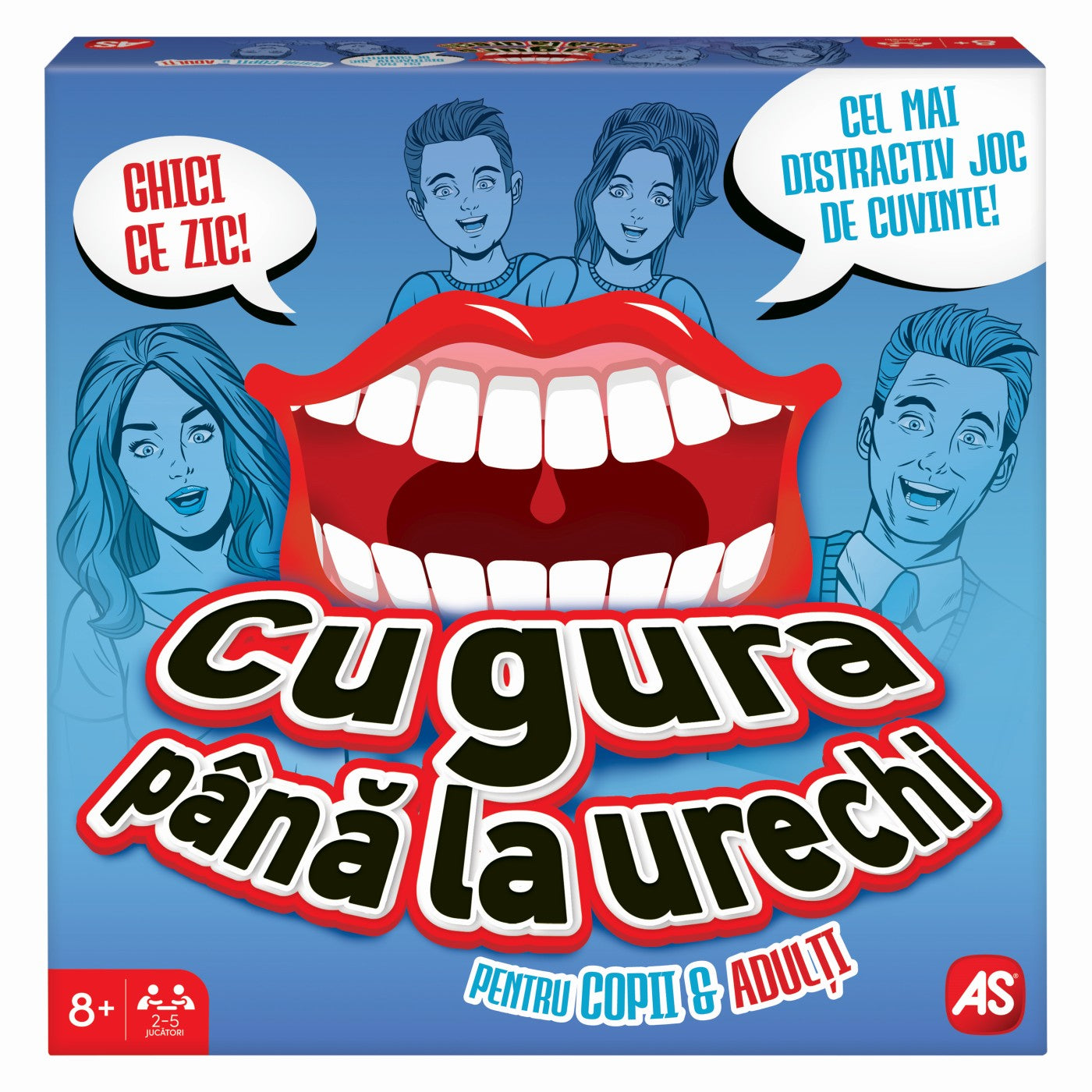 JOC CU GURA PANA LA URECHI PENTRU ADULTI SI COPII AS - Imagine 1