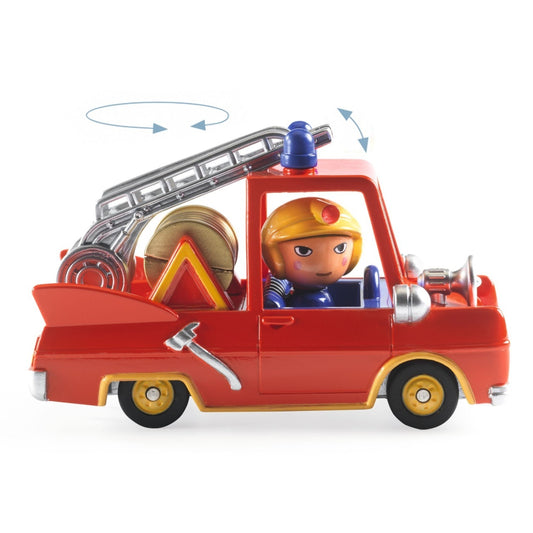 Masina de pompieri Colectia Crazy Motors, Djeco - Imagine 1 [ps:ed2648fd-2a2b-414a-96f2-f8b3a6cb8b5d]