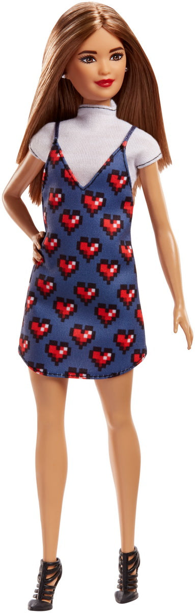 PAPUSA BARBIE FASHIONISTA CU ROCHITA PLINA DE INIMIOARE [ps:e2667d63-4776-463b-90f3-1cff2a7ff14b]