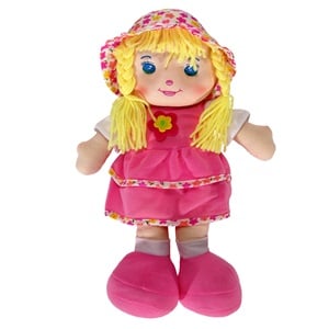 Papusa Textila Jumbo cu Rochie Roz, 30cm | Jucarie Fete - Default Title (1) [ps:b3f26ccc-4f7e-4905-8f77-e79786a0b0ad]