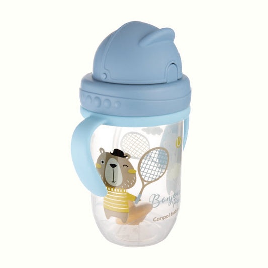Canpol Babies Cana Anti-Varsare Cu Pai 270ml Bonjour - Albastru [ps:20e996f7-8965-40f6-9892-44780da0000a]