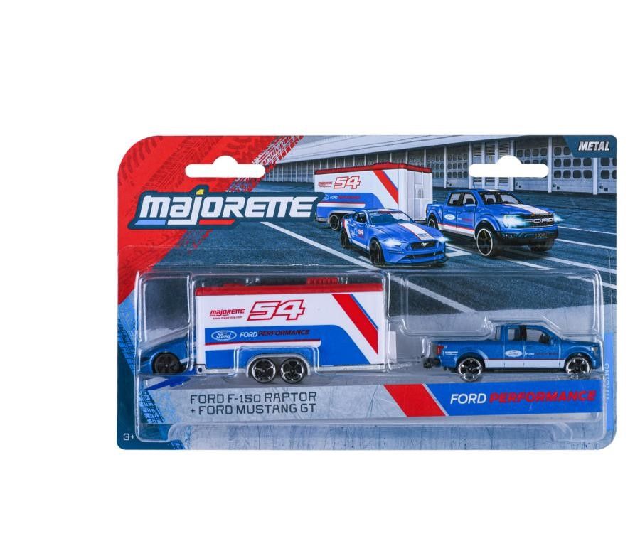 MAJORETTE TRANSPORTER SET REMORCA DE CURSE DELUXE FORD F - Imagine 1 [ps:8425bfa7-590f-4085-b813-2d80a3d384fc]