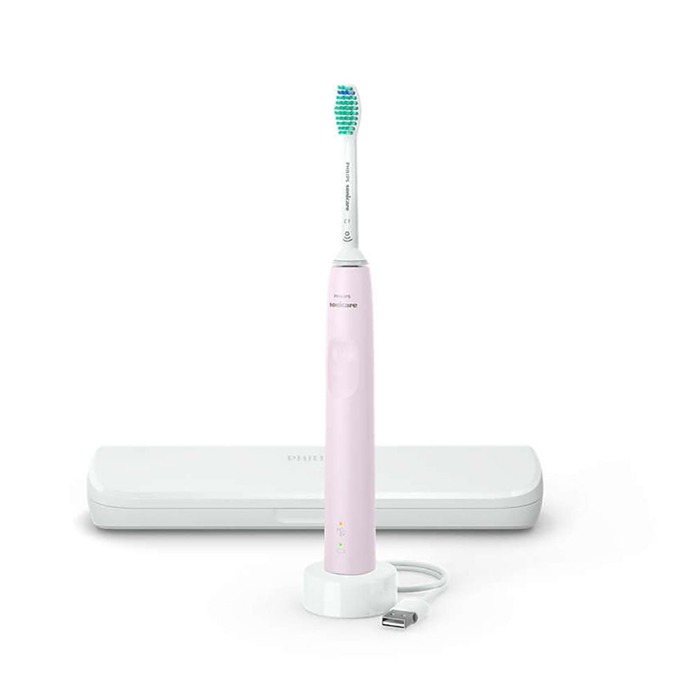 Set Philips Sonicare Seria 3100, periuta de dinti - Roz pastel [ps:61a64770-e6bc-4b86-80a9-26d78ce3081e]