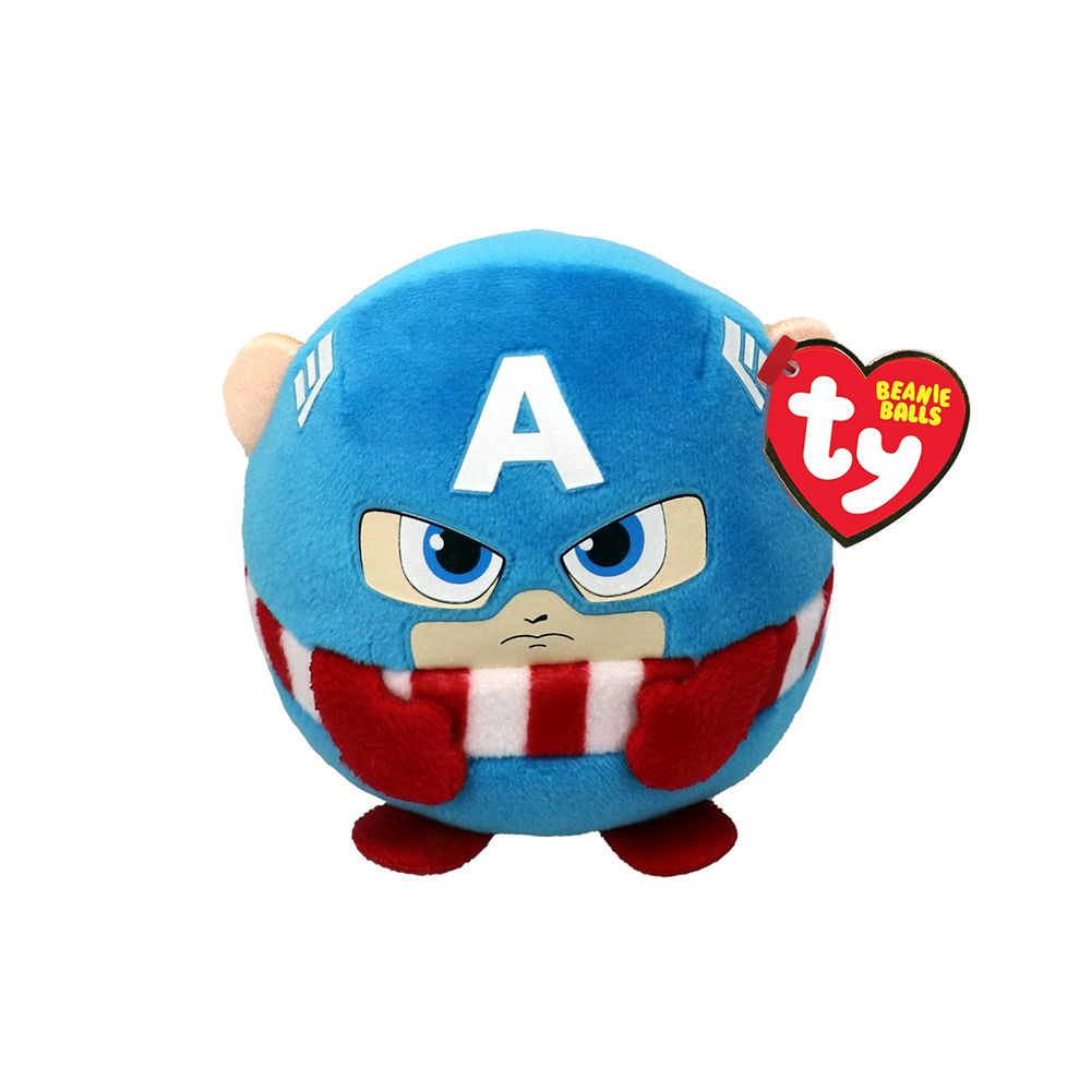PLUS TY 8CM BEANIE BALLS MARVEL CAPTAIN AMERICA - Imagine 1 [ps:173227a9-0323-4022-9f64-68563cb8428a]