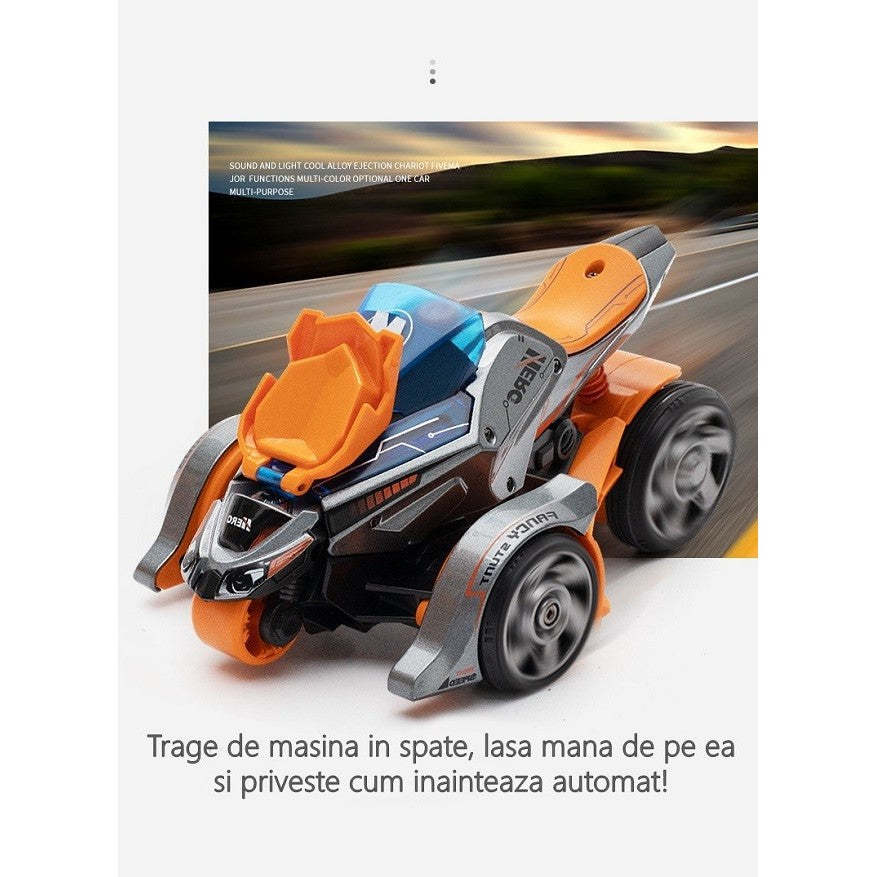 Mașină și Motocicletă 2 în 1 Roșie Flippy pentru Copii - Portocalie (1) [ps:5a4aba3a-8754-4008-ab41-39580b7a63a5]