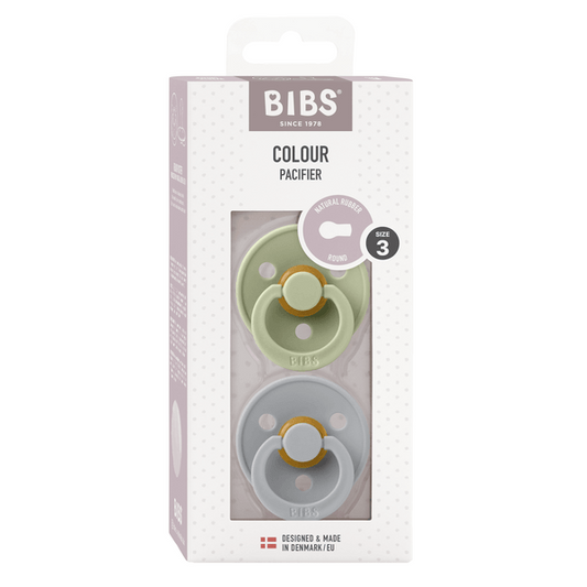 Set 2 Suzete BIBS Colour Latex, Tetină Rotundă, 18 luni+ - Sage (1) [ps:61cc5e18-d857-4274-bc7a-93c889a8fd41]
