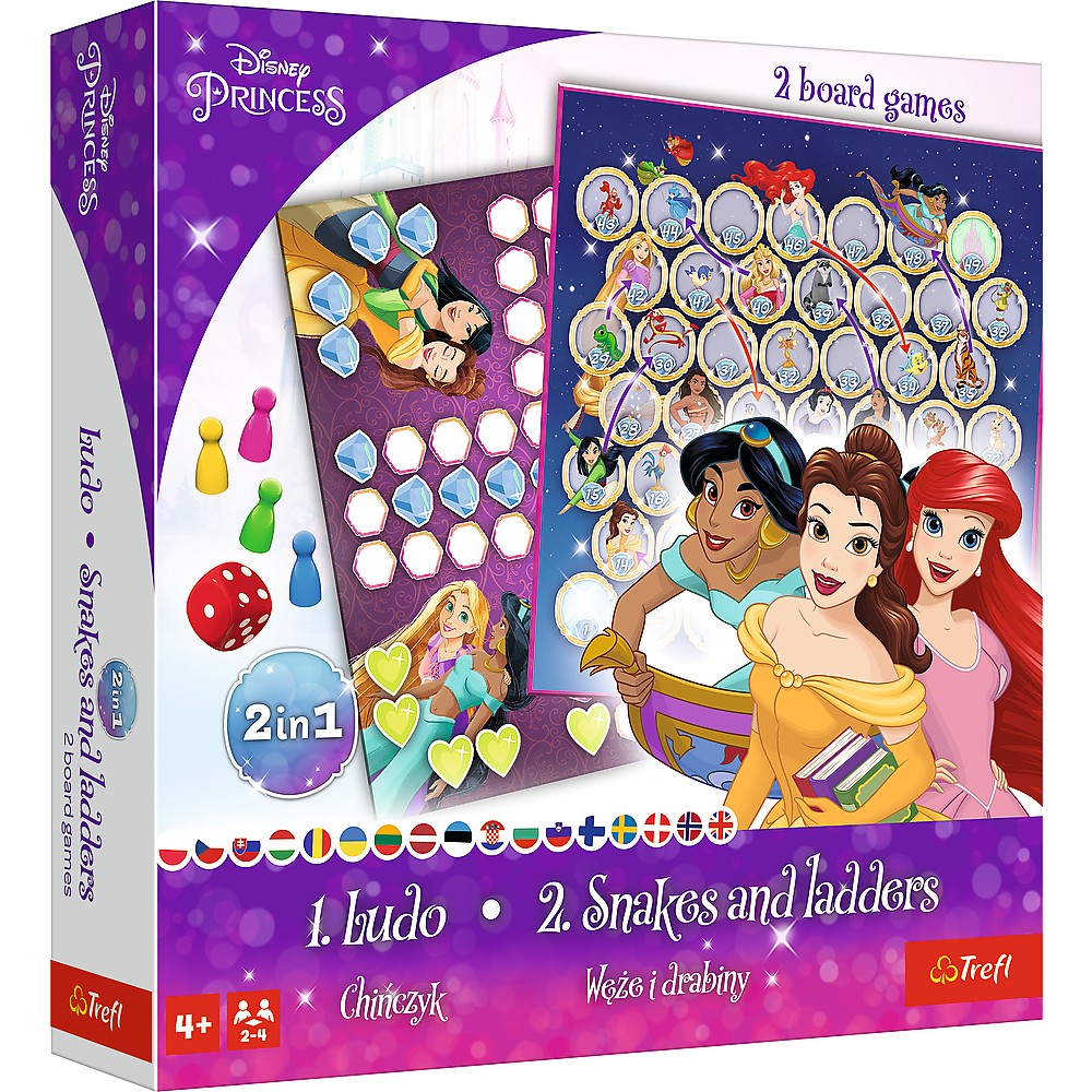 JOC DISNEY PRINCESS 2IN1 LUDO SI SERPISORI SCARI Trefl - Imagine 1 [ps:c69fb3a0-2d0a-4587-a239-428604c450c8]