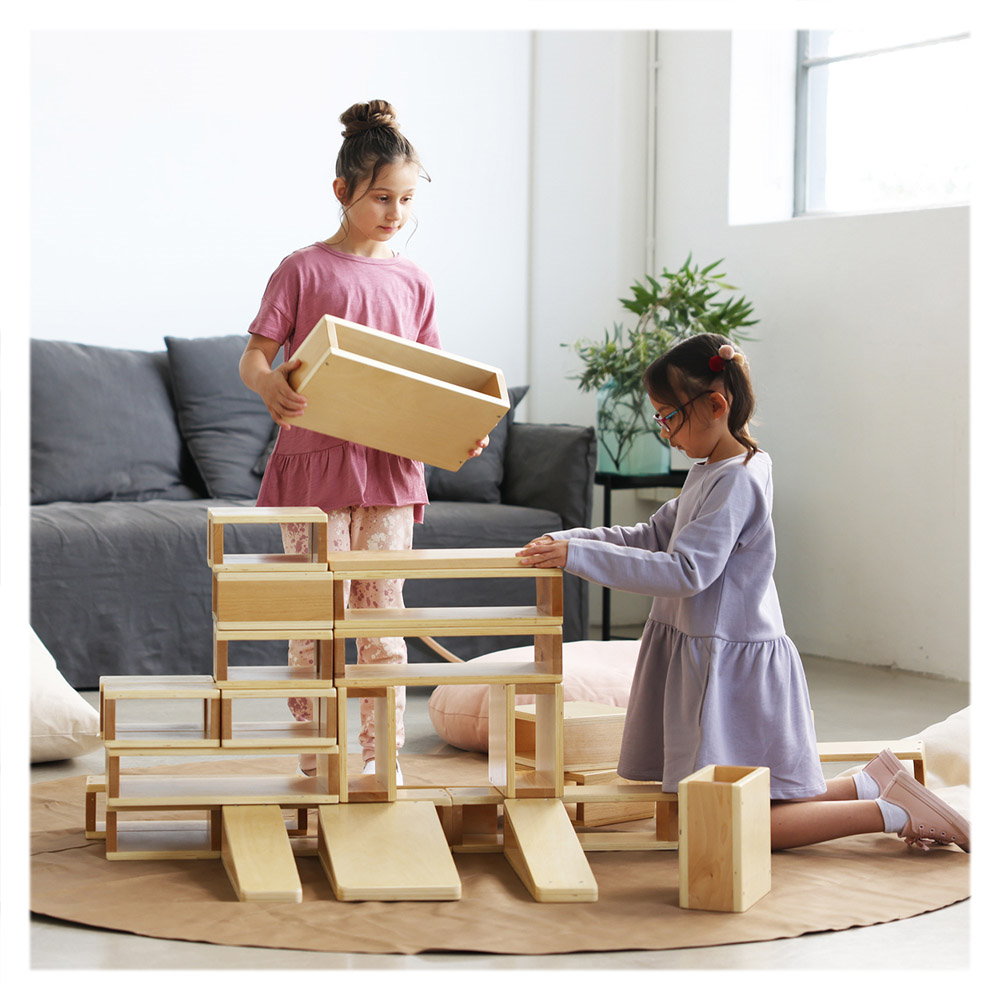 Hollow Blocks Guidecraft - Blocuri Construcție Open-Ended - Natural (1) [ps:25f01640-1dba-45d4-b3db-104e5438ed15]