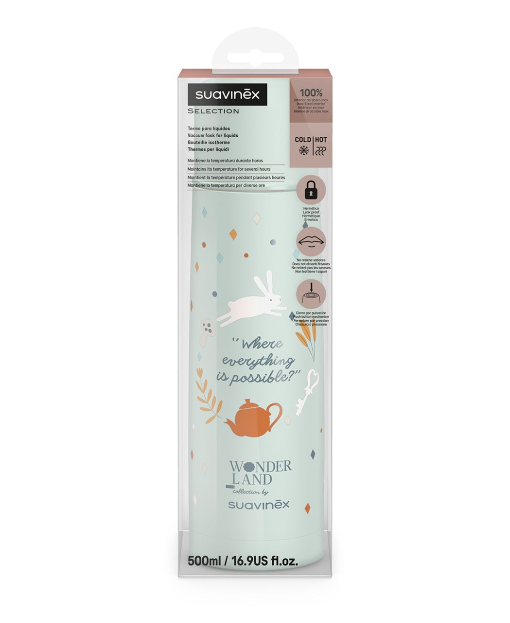 Termos pentru lichide Wonder, 500 ml, verde, Suavinex - Verde [ps:ae4ff6b2-0fab-4f68-b2c1-8670c8554d09]