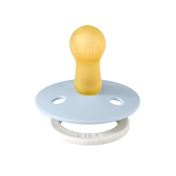 Suziță BIBS Colour GLOW Latex, Rotundă, 0 luni - Vanilla - Bleu (1) [ps:52f399e3-24f1-4cc2-bc5b-abf1c8d90bf8]