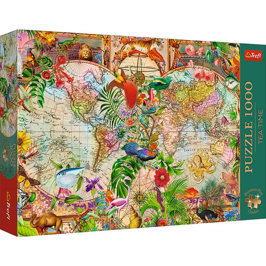 PUZZLE TREFL 1000 PREMIUM PLUS TEA TIME HARTA ANTICA A LUMII - Imagine 1 [ps:e31c83b7-e126-4c4f-b4df-aa6ab94b025b]