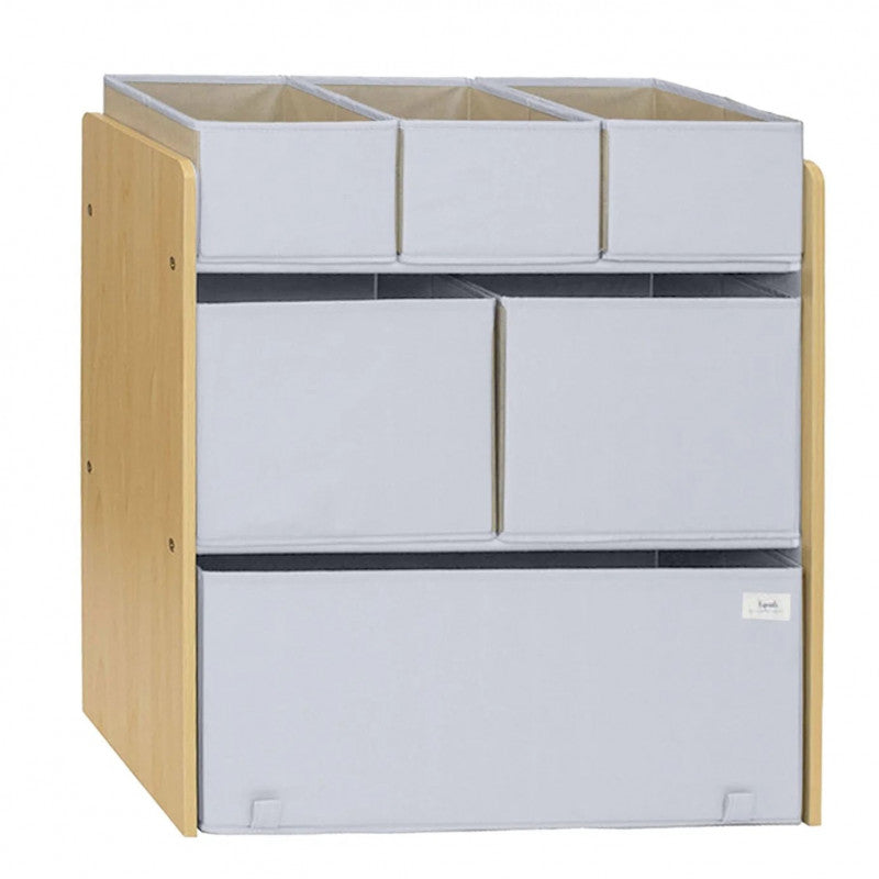 Organizator din material reciclat pentru jucarii, Gri, 3 - Gri