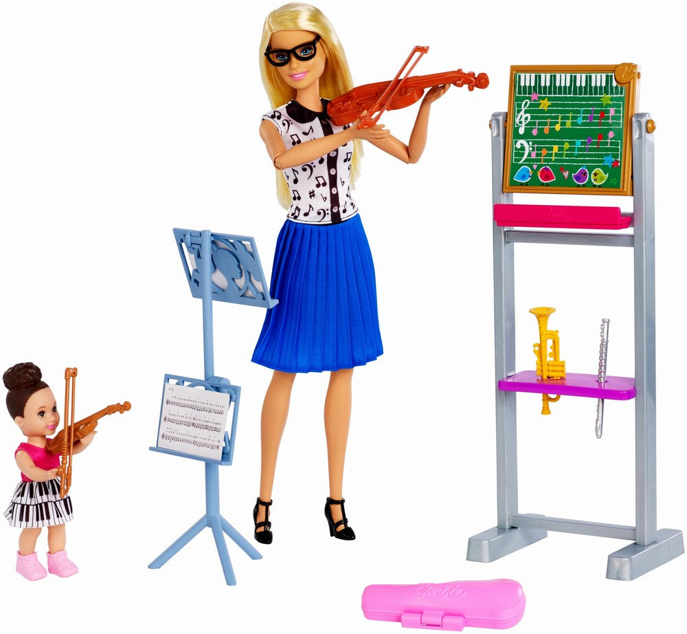 BARBIE CARIERE SET MOBILIER CU PAPUSA PROFESOARA DE MUZICA [ps:8b13ef9a-cf98-4e87-a9da-961efda0ebfb]