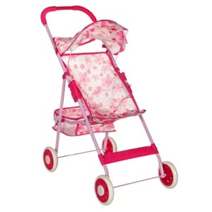 Cărucior Jucărie Roz cu Copertină pentru Păpuși Jumbo - Roz (1) [ps:7f1017aa-ef73-4455-9545-0f6d7f5b45d5]