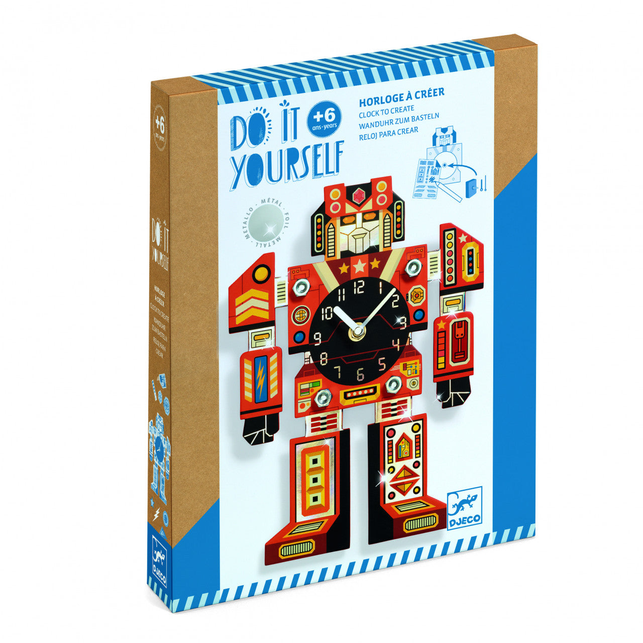 Joc creativ DIY Ceasul robot, Djeco - Imagine 1 [ps:bff4ffa1-02b7-491f-bb3a-35b82e5b2a19]