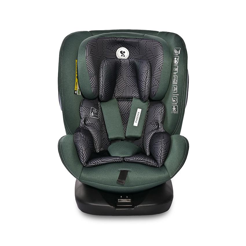 Scaun Auto Lorelli Phoenix i-Size, Rotativ, 0-12 ani, Bej - Green Pine (1) [ps:a79a0346-c3d8-4057-9713-58dbf43340e5]