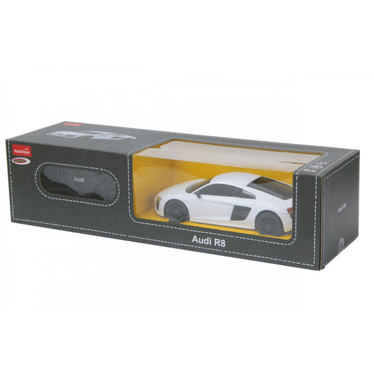 MASINA CU TELECOMANDA AUDI R8 ALB CU SCARA 1 LA 24 Rastar - Imagine 1 [ps:6cc392e9-2443-4504-8991-f7fb303a8218]