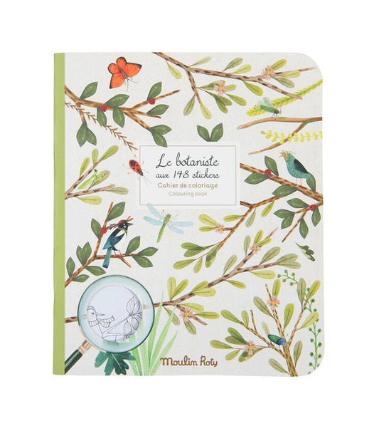 Carte de colorat cu abtibilduri Gradina, Moulin Roty - Imagine 1 [ps:ae08883f-db75-4355-9def-ef987fb7c717]