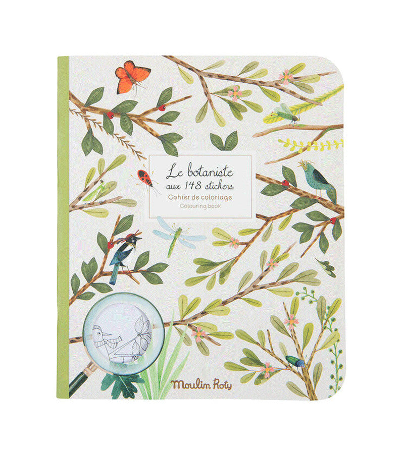 Carte de colorat cu abtibilduri Gradina, Moulin Roty - Imagine 1 [ps:ae08883f-db75-4355-9def-ef987fb7c717]