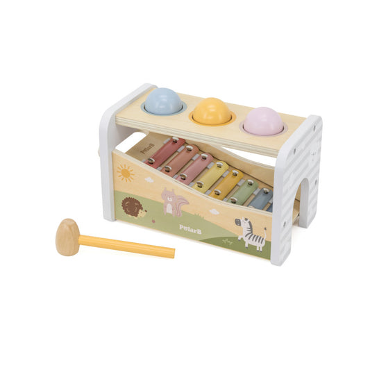 Banc de lovit cu Xilofon Montessori 3 in 1, Viga - Imagine 1 [ps:9e6f41c3-8409-440b-a0fc-40e501b1f77d]