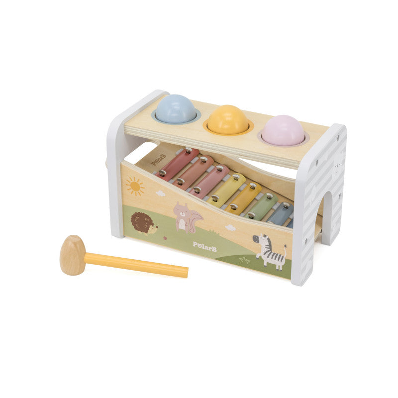 Banc de lovit cu Xilofon Montessori 3 in 1, Viga - Imagine 1 [ps:9e6f41c3-8409-440b-a0fc-40e501b1f77d]