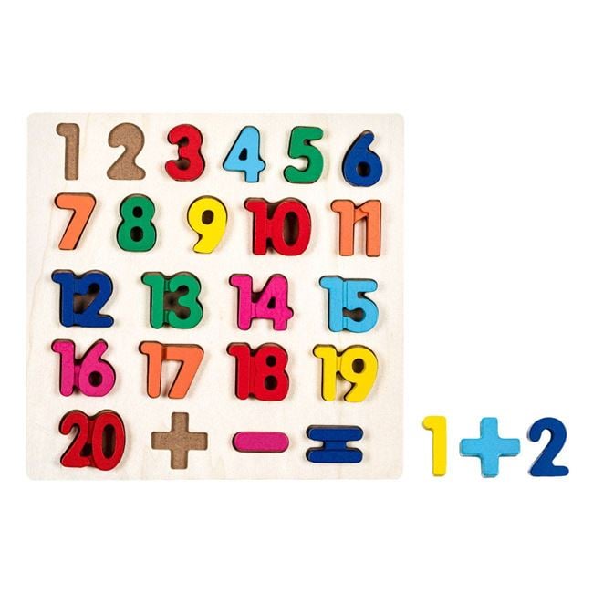 Puzzle Lemn Cifre Jumbo - 23 Piese, Educativ - Default Title (1) [ps:1aaa0a22-e61e-4089-8f89-1b7a9ac50dbc]