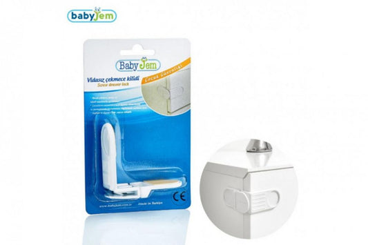 Siguranta pentru sertare BabyJem White - Imagine 1 [ps:34dd93b8-dc3c-4e40-96f9-ff6e3b31b13e]
