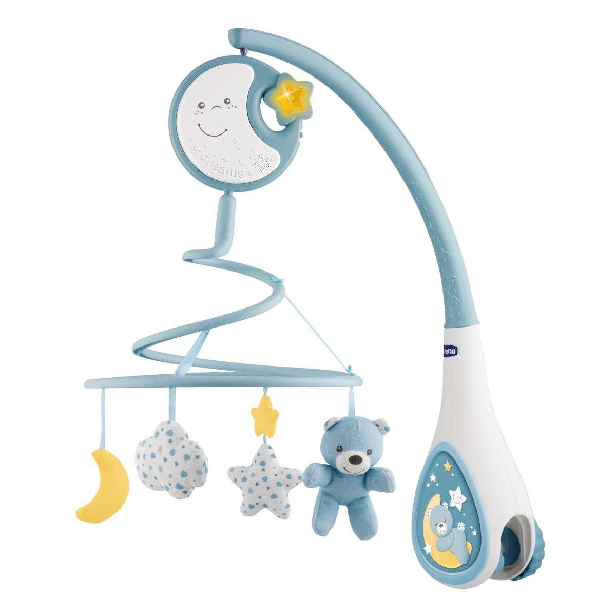 Carusel muzical Chicco Next 2 Dreams, Bleu, 0luni+ - Bleu (1) [ps:adb8115b-2b05-4334-ae59-e87e8322a36c]