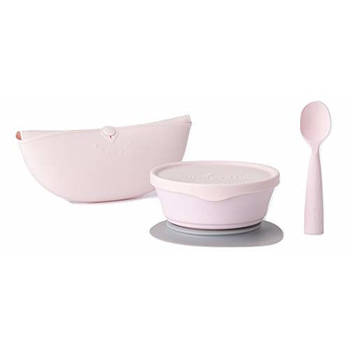 Set diversificare hrana bebelusi Miniware First Bites - Roz