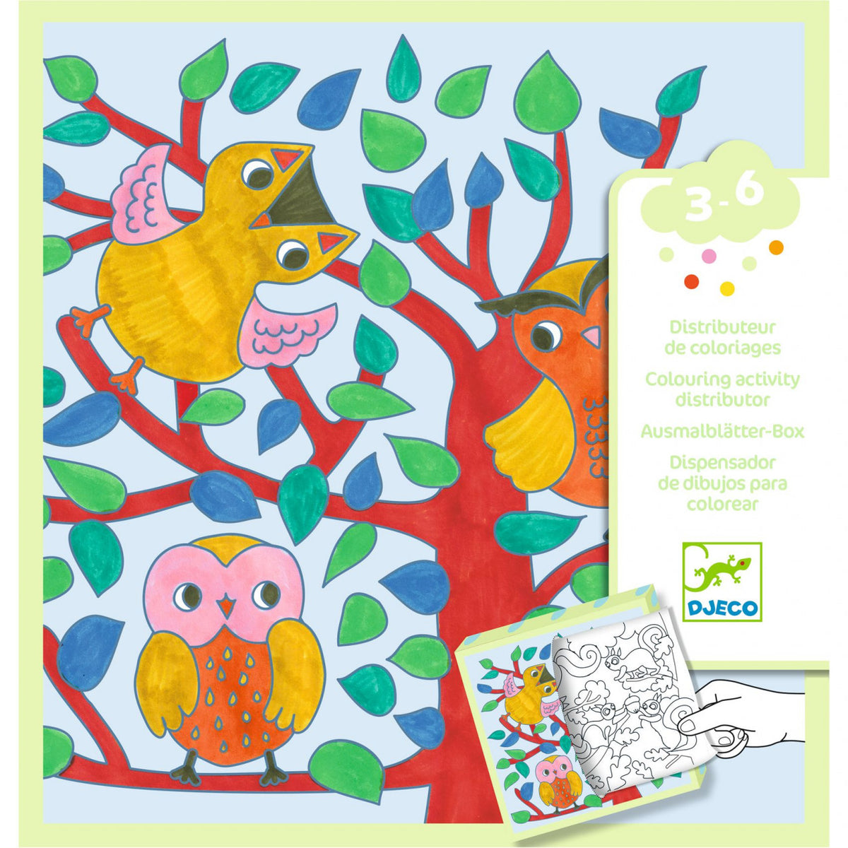 Jocuri si planse de colorat Padure, Djeco - Imagine 1 [ps:982fec3f-60e7-4e67-a2a0-0308d0f7a377]