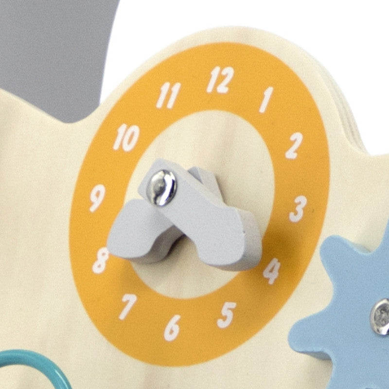 Antemergator gri cu activitati tip Montessori, PolarB, Viga - Imagine 1