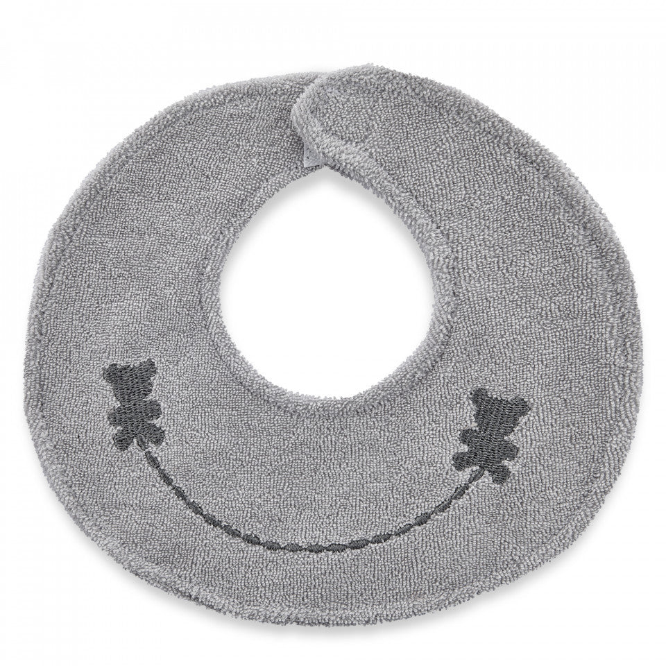 Baveta eleganta brodata BabyJem (Culoare: Gri) - Gri [ps:f134a033-2a44-4334-a4f6-bf4af44e3f67]