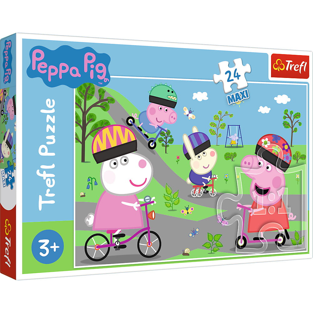 PUZZLE TREFL 24 MAXI PURCELUSA PEPPA PIG - Imagine 1 [ps:8844eb6f-45d3-4d62-8e40-b39b4ab889b4]