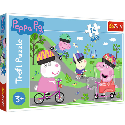 PUZZLE TREFL 24 MAXI PURCELUSA PEPPA PIG - Imagine 1 [ps:8844eb6f-45d3-4d62-8e40-b39b4ab889b4]