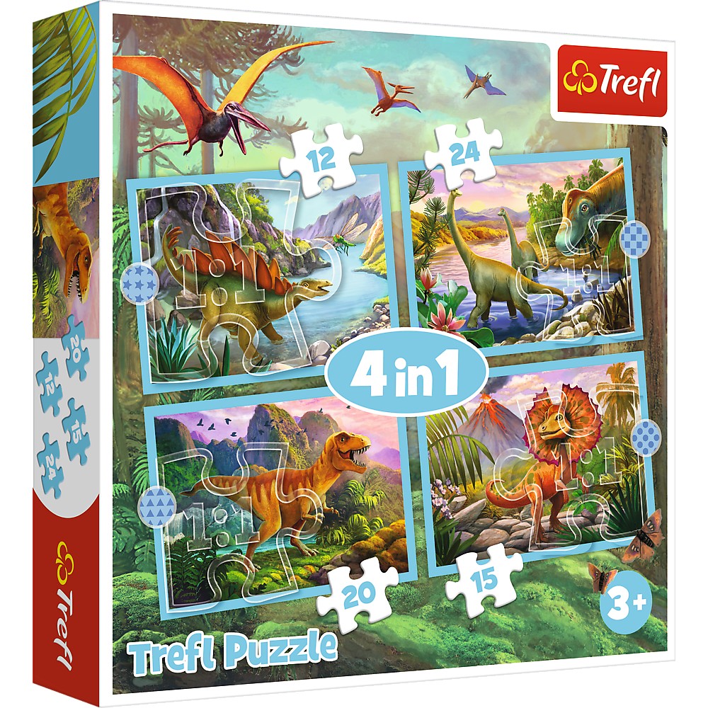PUZZLE TREFL 4IN1 LUMEA DINOZAURILOR - Imagine 1 [ps:0b47b006-4edf-4497-9c0b-253509821a95]