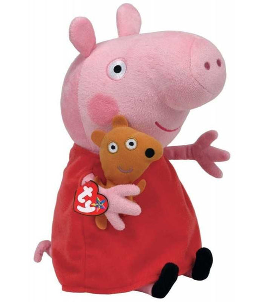 PLUS TY 28CM BEANIE BABIES PEPPA PIG PEPPA - Imagine 1 [ps:2d5d6f61-62ba-4d33-8bfd-d36d11fc227d]