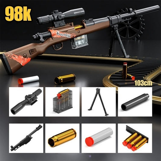 Pușcă Jucărie 98K Ultrarealistă Flippy, cu Lunetă, Maro - Maro (1) [ps:71e176b0-031b-486b-9cee-03be1c95fcb5]