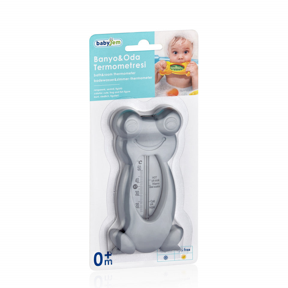 Termometru de baie si camera BabyJem Broscuta (Culoare: - Gri [ps:5c6544fe-cbcf-4207-b246-b0e1a8d45c57]