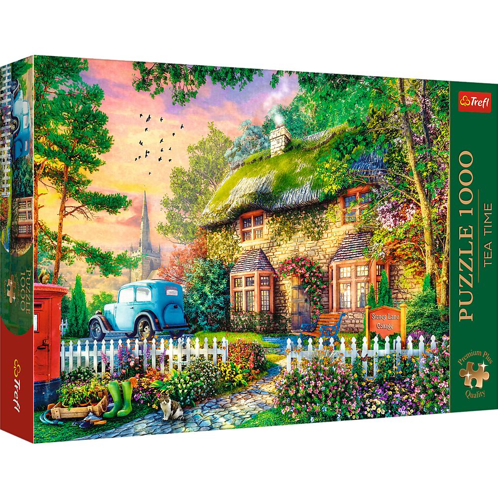 PUZZLE TREFL 1000 PREMIUM PLUS TEA TIME CASUTA STONEY LANE - Imagine 1 [ps:21bfd5af-4aab-457e-b2e2-4c587d3f3a07]