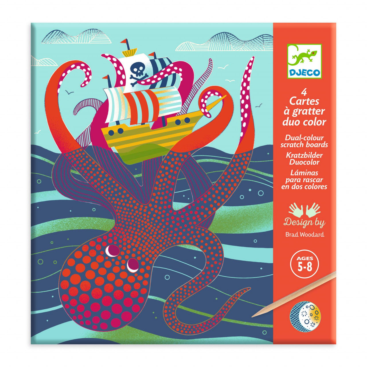 Joc creativ de razuit Fauna marina, Djeco - Imagine 1 [ps:63502a69-a2f8-41b3-802a-6be480107b35]