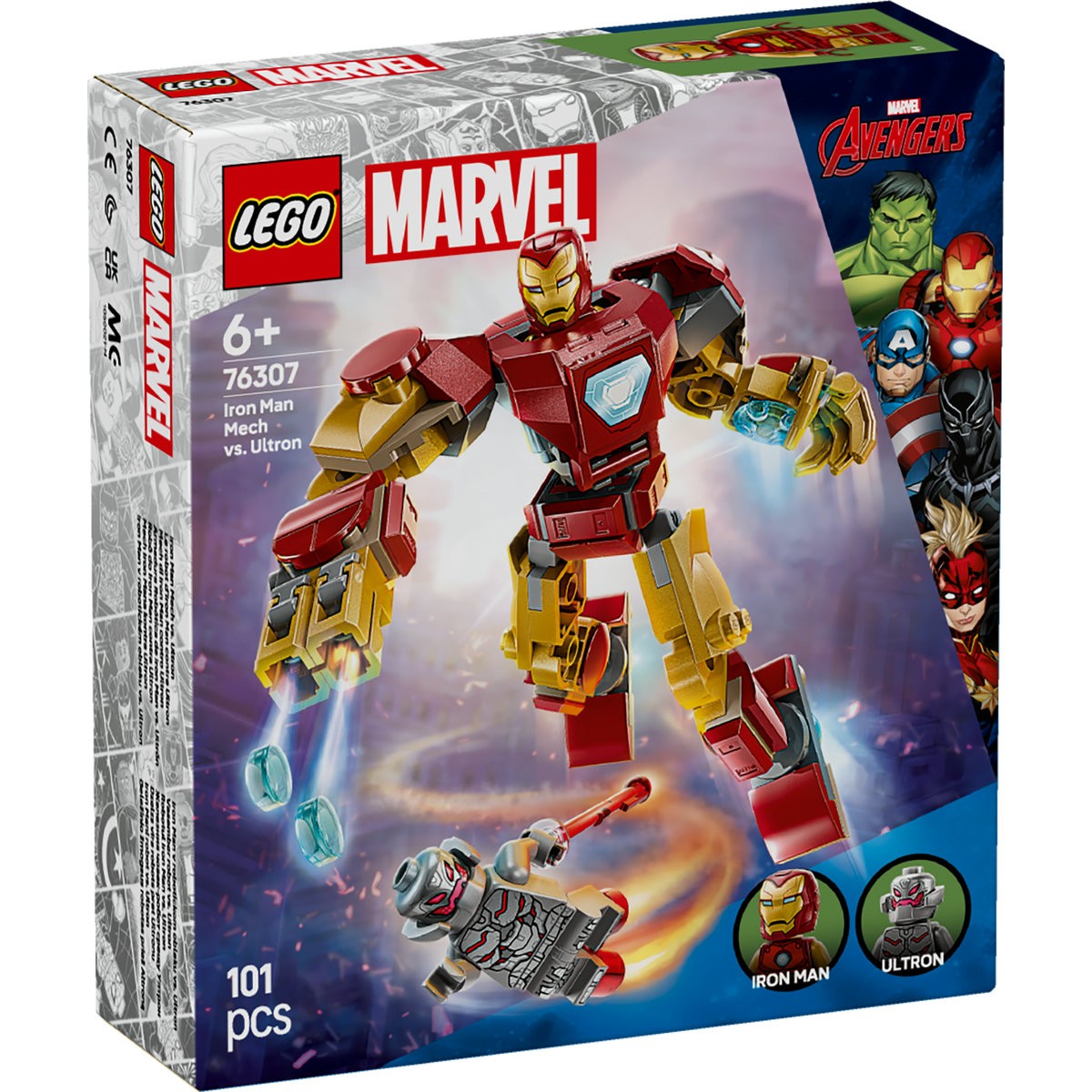LEGO SUPER HEROES ROBOTUL IRON MAN VS. ULTRON 76307 - Imagine 1