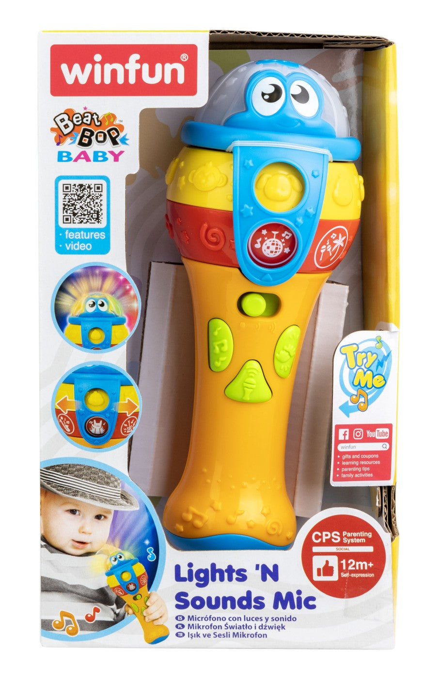 WINFUN MICROFON CU SUNETE SI LUMINI - Imagine 1