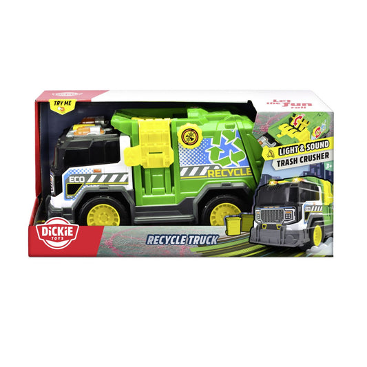 DICKIE CAMION DE RECICLARE CU LUMINI SI SUNETE 30CM Simba - Imagine 1 [ps:dd5d6356-9045-4ebc-ae41-2a791dacdc16]