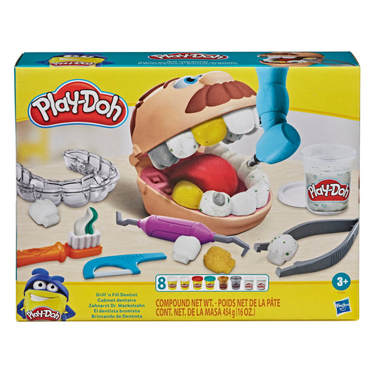 PLAY-DOH SET DENTISTUL CU ACCESORII SI DINTI COLORATI Hasbro - Imagine 1