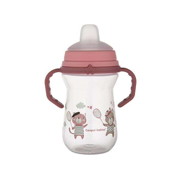 Canpol babies Cana cu Cioc de Silicon 250ml Bonjour Paris, 56/613_pin [ps:2e514d6c-00e9-4e7e-9a01-05260c3b58af]
