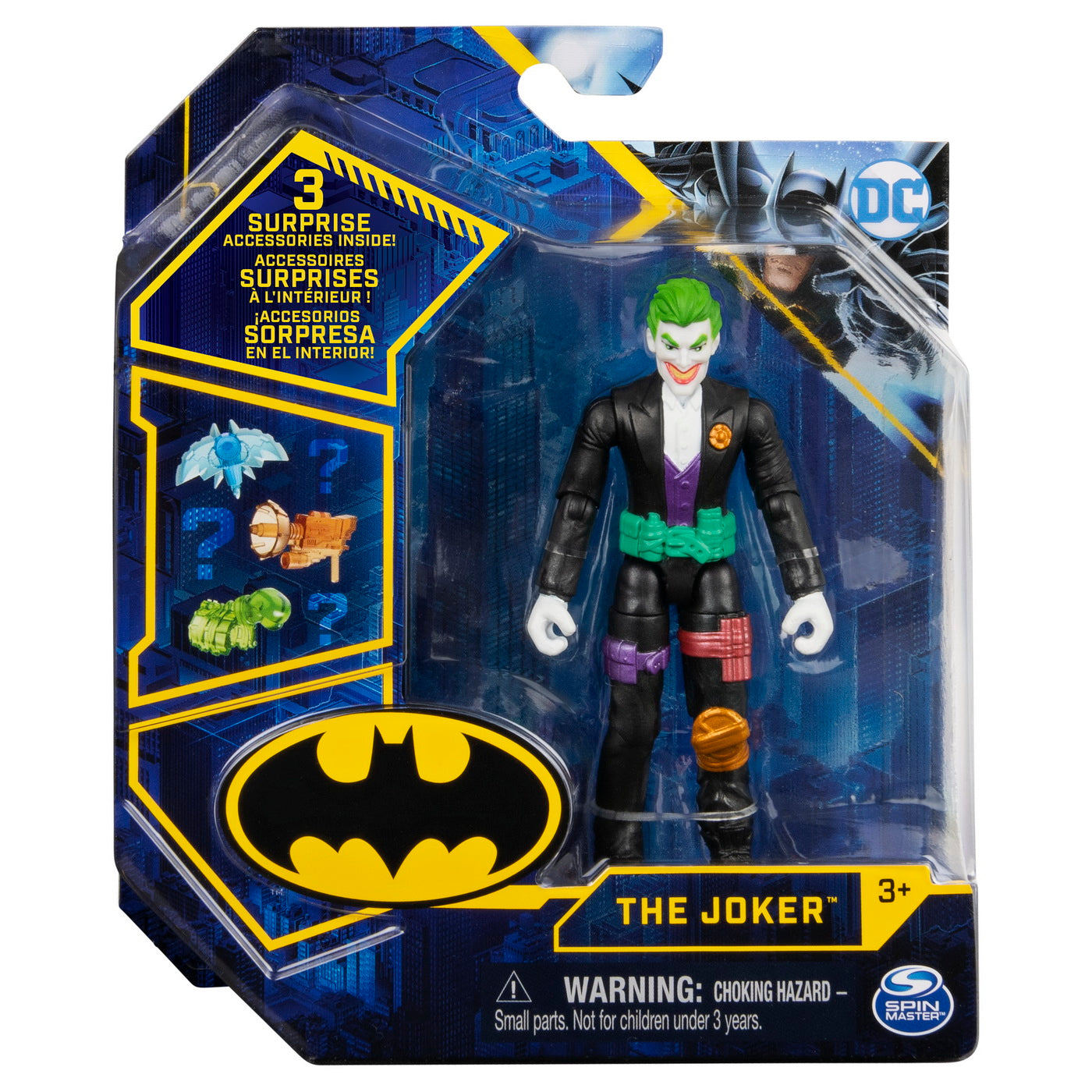FIGURINA JOKER ARTICULATA 10CM CU 3 ACCESORII SURPRIZA - Imagine 1 [ps:941350d4-97a0-4dbe-9fc2-7ae12e30e31d]
