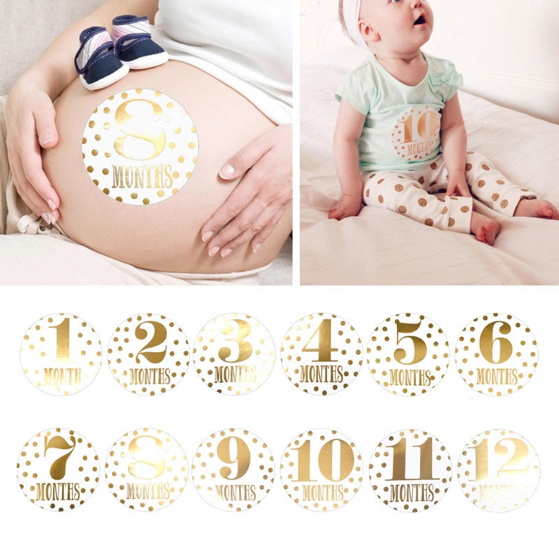 Autocolantele “Primele 12 luni” Drool (Model: Floare) [ps:9522e9b6-00b9-4f33-bc5d-382327087616]