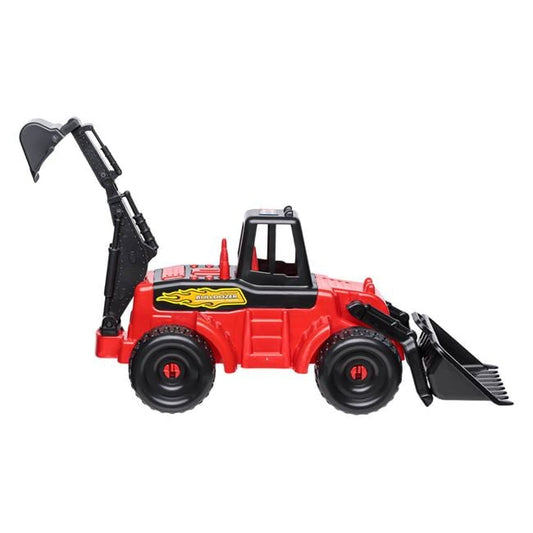 Buldozer Șantier Jumbo cu Braț Mare, Roșu-Negru, 54cm - Rosu Negru (1) [ps:8670738d-86a4-4db4-b607-9b3a4ee6a37f]