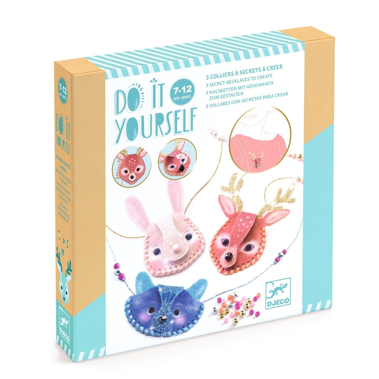 Joc creativ DIY Coliere secrete, Djeco - Imagine 1 [ps:d62e1bb2-420f-49e4-9771-4930047a2709]